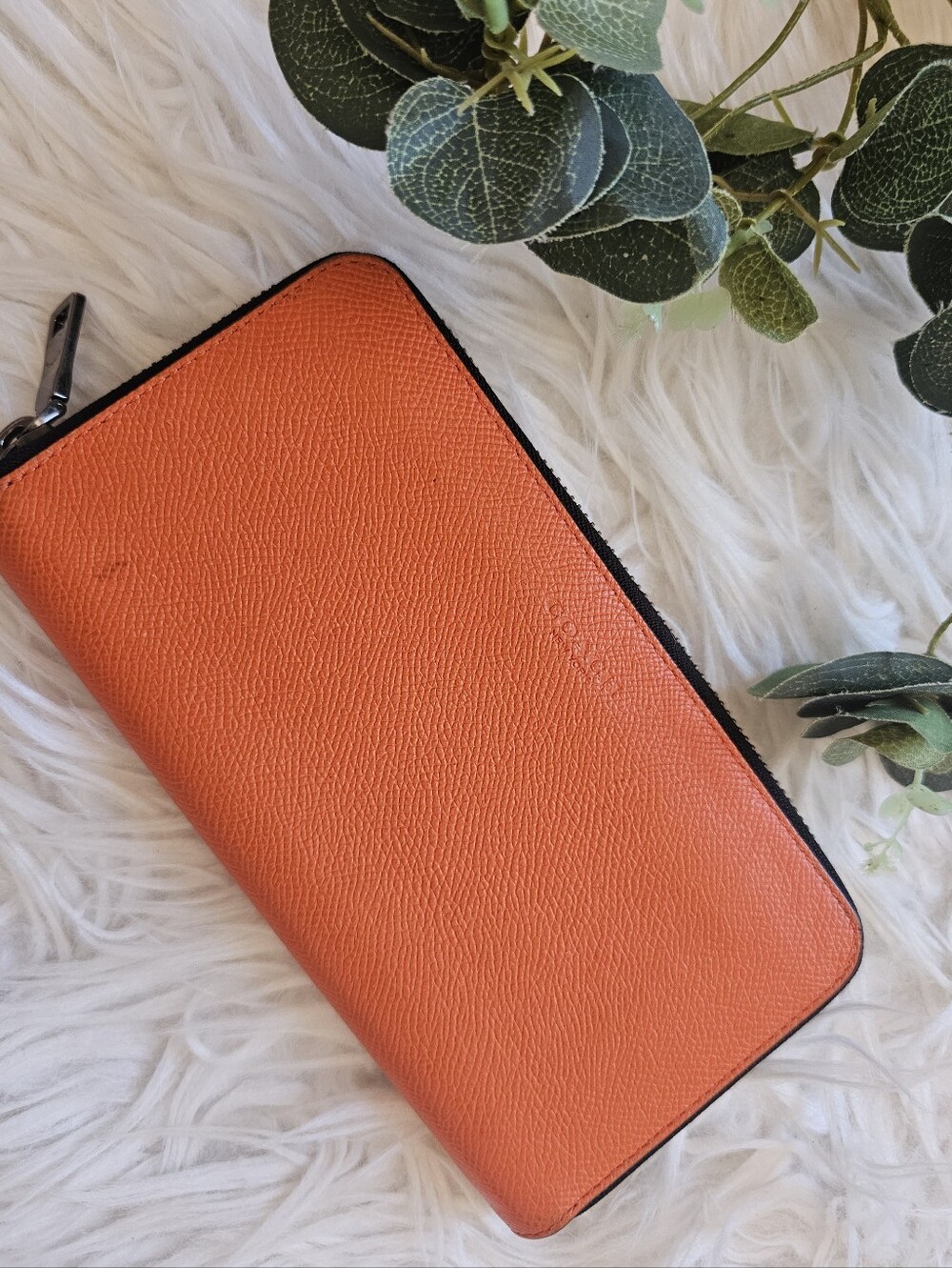 Coach Accordion Zip Around Wallet